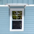 thumbnail image 2 of Gundir Awnings Eaves Canopy Rain Sun Protection for Door and Window Clear Board Gray Holder ABS Polycarbonate Aluminum 1 Pack 40x38 in, 2 of 8
