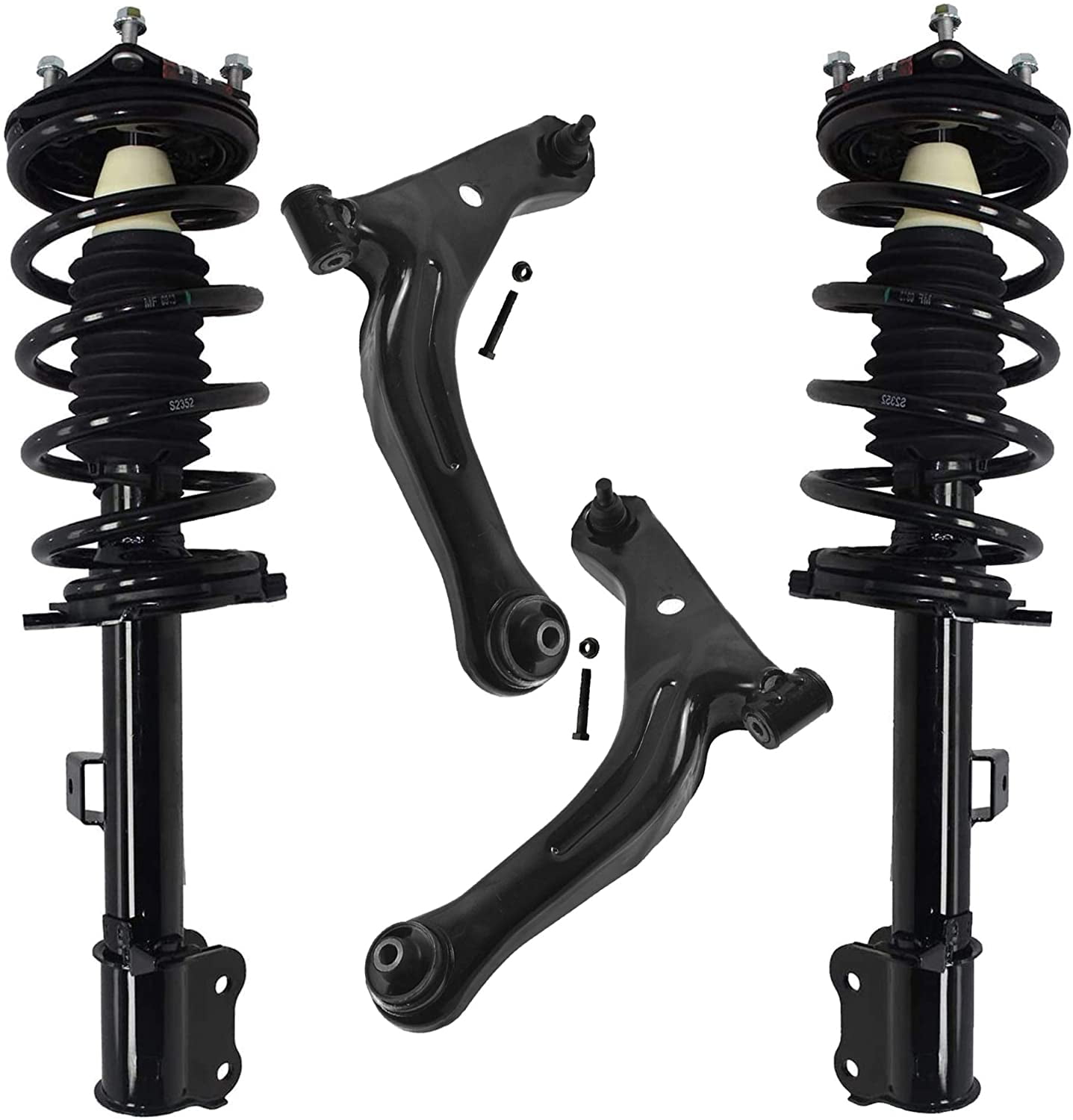 Rear Shocks & Upper Coil Spring Insulators Kit KYB for Ford Escape Mazda Mariner 