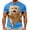 Z15-Sky Blue, variant on LILIYA Mens Cow Graphic T Shirt Geometric Printed Crew Neck Short Sleeve Casual Streetwear Fashion Tee Lightweight Daily Outfit Top