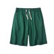 thumbnail image 1 of pstuiky Pantalones cortos de entrenamiento para hombre, Pantalones cortos casuales de moda para hombre con cordón, cintura elástica, bolsillos laterales lisos Pantalones cortos de entrenamiento, 1 of 4