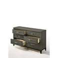 thumbnail image 6 of ACME Valdemar Metal and Wood Bedroom Dresser in Weathered Gray, 6 of 8