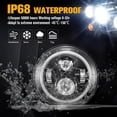 thumbnail image 4 of CO LIGHT 1PC Black DOT 7 Inch Halo LED Headlight High/Low Beam, Motorcycle LED Headlight Projector Plug and Play 7'' round led Headlamp, 4 of 7