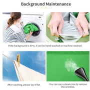 White & Green Backgrounds for Photography 5 x 7FT Polyester Chromakey Cloth
