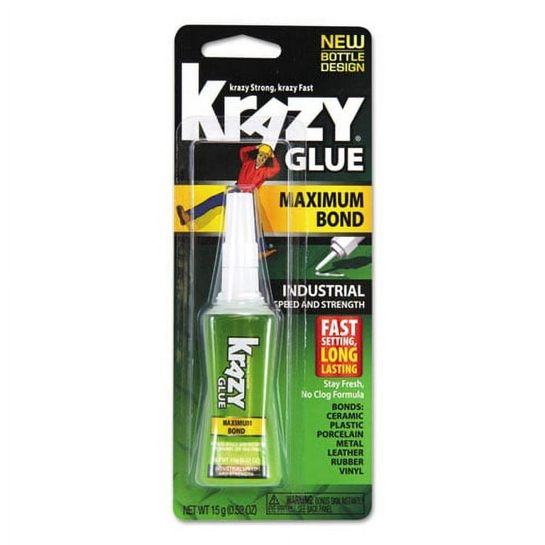 Maximum Bond Krazy Glue, 0.52 oz, Dries Clear Maximum Bond Krazy Glue, 0.52 oz, Dries Clear