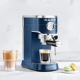 thumbnail image 6 of CASABREWS CM5418 Espresso Machine, 20-Bar Coffee Maker with PID Temperature Control, Pressure Gauge, Pre-Infusion, Steam Wand & Stainless Steel Design, Royal Blue, 6 of 10