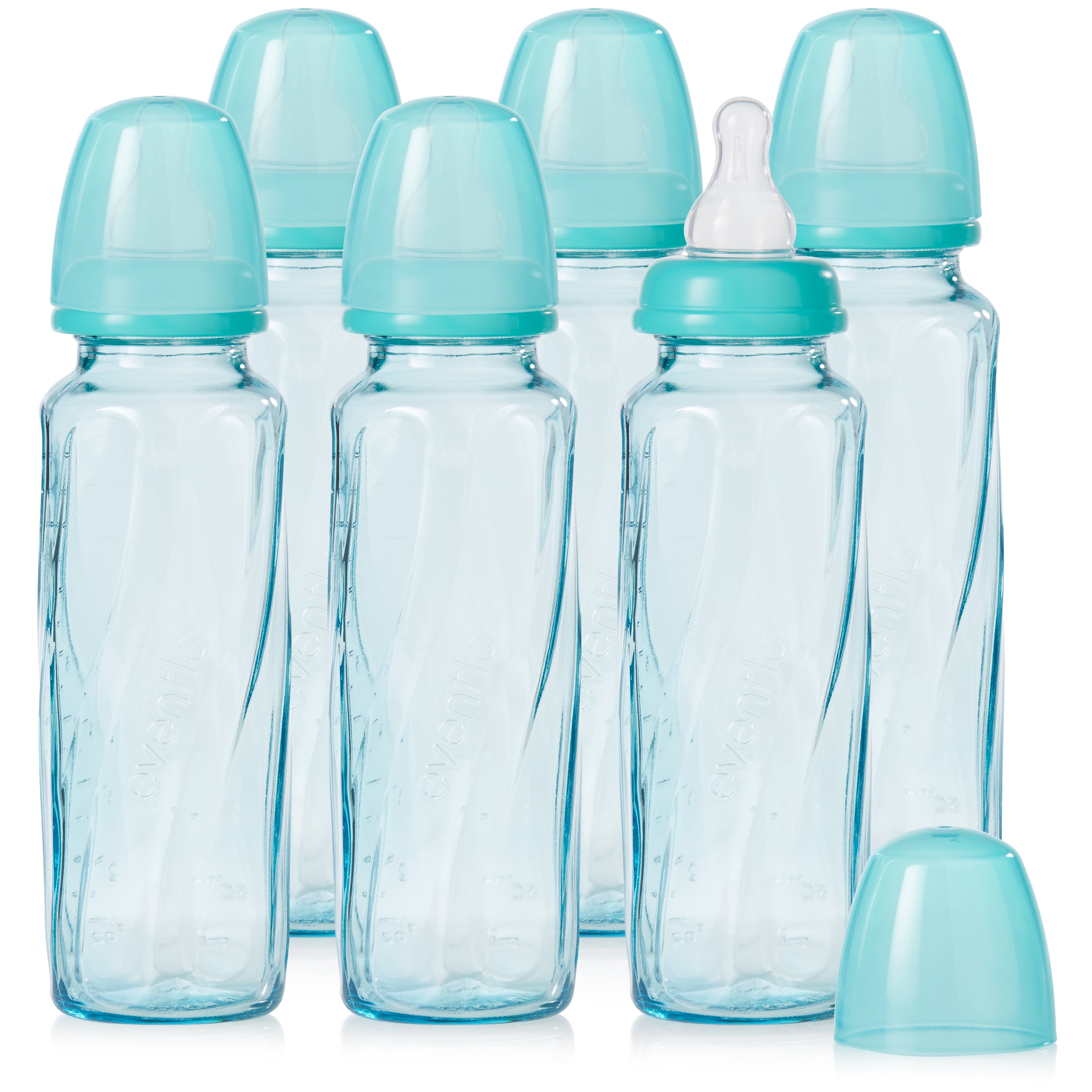 3 Pk Evenflo 4 oz or 8 oz Twist Classic Real Glass Baby Bottles BPA Free 937500 