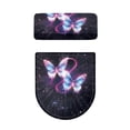 thumbnail image 2 of HELLHERO Butterfly Toilet Seat Covers Set & Toilet Covers Set with Fits All Toilet Shapes Polyester for Non-Slip, Stretch Fit, 2 of 6