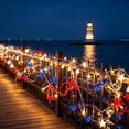 thumbnail image 5 of Sktrjpolfis 14.76ft Patriotic Star String Lights, Red White Blue Star LED Multicolor Independence Day Use, 5 of 5