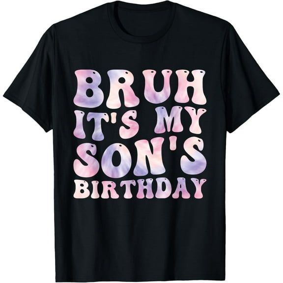 Bruh It's My Son's Birthday Funny Happy Vintage Boys Kids T-Shirt