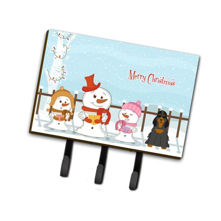 

Carolines Treasures BB2424TH68 Merry Christmas Carolers Cocker Spaniel Black Tan Leash or Key Holder Triple multicolor