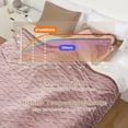 thumbnail image 5 of IdealHouse Wireless Heated Blanket Queen 84"x90" Pink, Dual Zone, Fast Warming, 10 Heat Levels, Machine Washable, 5 of 7