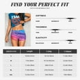 thumbnail image 5 of Daiia Rainbow Glitter Cute Pattern Women's Workout Shorts Biker Shorts - High Waisted Workout Spandex Tummy Control Gym Running Yoga Shorts-X-Large, 5 of 8