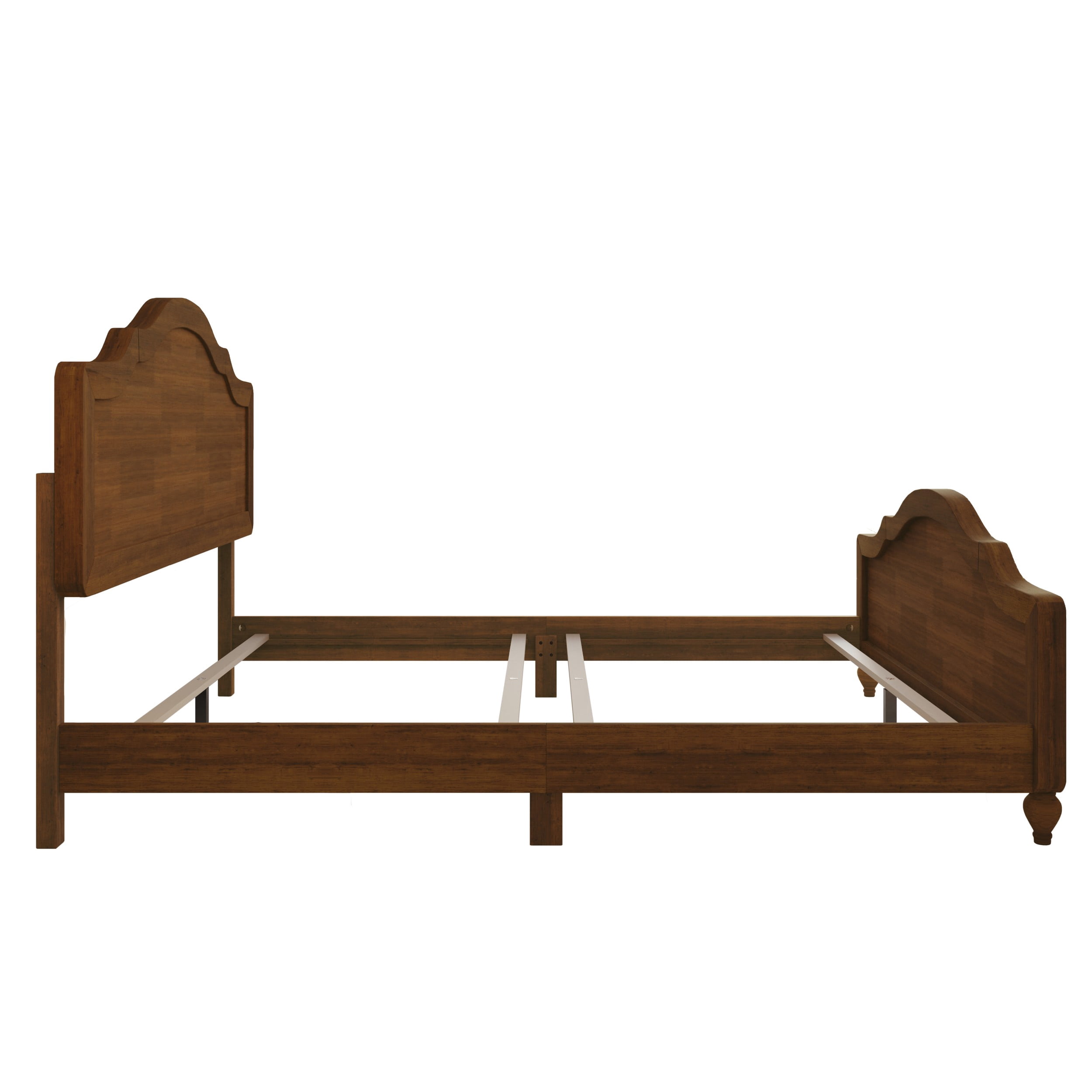 Home Design Hinton Queen Platform Bed, Brown