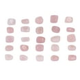 thumbnail image 4 of Ensemble de Pierres de Rune, 25Pcs Pierres de Rune Naturelles pour la Méditation Quartz Rose, 4 of 8