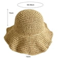 thumbnail image 7 of Limei Stylish Straw Hat Foldable for Holiday Anti-ultraviolet, 7 of 7