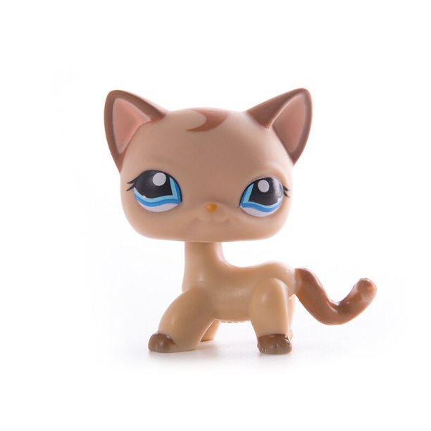 Chat Original LPS Little Pet Shop lot collection de figurine,petit animalerie chatons à poils courts chien épagneul vieux debout, poupées modèle figure action pour jouets et cadeaux, zhangyuxiang LED