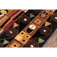 thumbnail image 3 of Momeni New Wave 5'9" X 5'9" Round Contemporary Hand Tufted Wool Rug in Black, 3 of 4