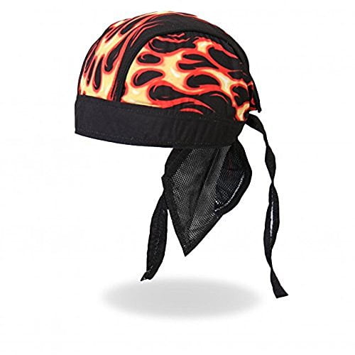 FLAMES - High Quality Micro-Fiber & Mesh Lining Bikers HEADWRAP