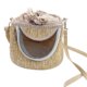 thumbnail image 1 of Hamster Shoulder Bag Breathable Soft Warm Adjustable Strap Small Pet Carrier Bag for Guinea Pig Sugar Glider One Size Light Coffee, 1 of 2