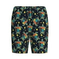 thumbnail image 4 of Naloa Colorful Turtles Men's Short Pajama Pants, Lounge Comfort Shorts with Elasticized Waistband and Side Pockets - X-Large, 4 of 9