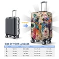 thumbnail image 2 of Travel Luggage Cover Protector - Abstract Colorful Dripping Circles Anti-Scratch Suitcase Covers Fits 18-32 Inch Luggage, 2 of 5