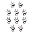 thumbnail image 2 of Yuarrent DIY removible cara sonriente divertido baño inodoro asiento arte pared pegatina decoración del hogar 1 pièce 10piezas Yuarrent CBP432378, 2 of 5