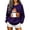 Purple, variant on Sweatshirts for Women Halloween Long Sleeve Crew Neck Printed Top