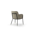thumbnail image 5 of Whiteline DAC1842P-LGRY Faux Leather Modern Living Heidi Dining Armchair, Light Grey, 5 of 7