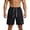 Black, variant on Hurxie Mens Hiking Shorts Quick Dry Lightweight 3 Zipper Pockets Summer Workout Gym Athletic Running Shorts Men Khaki,4XL