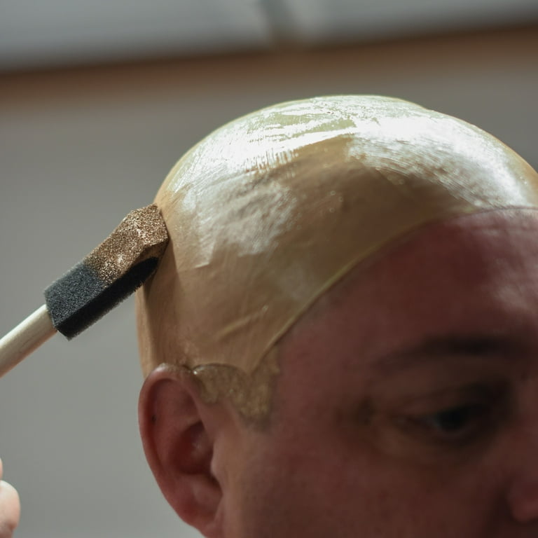 Bald Head Wig Cap Fake Skin Makeup Adult Cosplay Halloween Costume Party FX Caps Bald Head Wig Cap Fake Skin Makeup Adult Cosplay Halloween Costume Party FX Caps