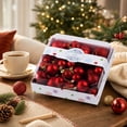 thumbnail image 6 of Rysoverian Christmas Red Ball Ornaments Set 42 Pcs Shatterproof Hanging Baubles for Xmas Tree Party Home Decor Indoor Outdoor, 6 of 7