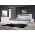 thumbnail image 3 of J & M Furniture 17853-NS Palermo Night Stand - White Lacquer & Chrome, 3 of 4