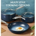 thumbnail image 4 of Koch Systeme CS 1+2+3QT Ceramic Nonstick Saucepan Set, Induction Compatible Sauce Pan, Oven Safe, Gradient Blue, 4 of 10