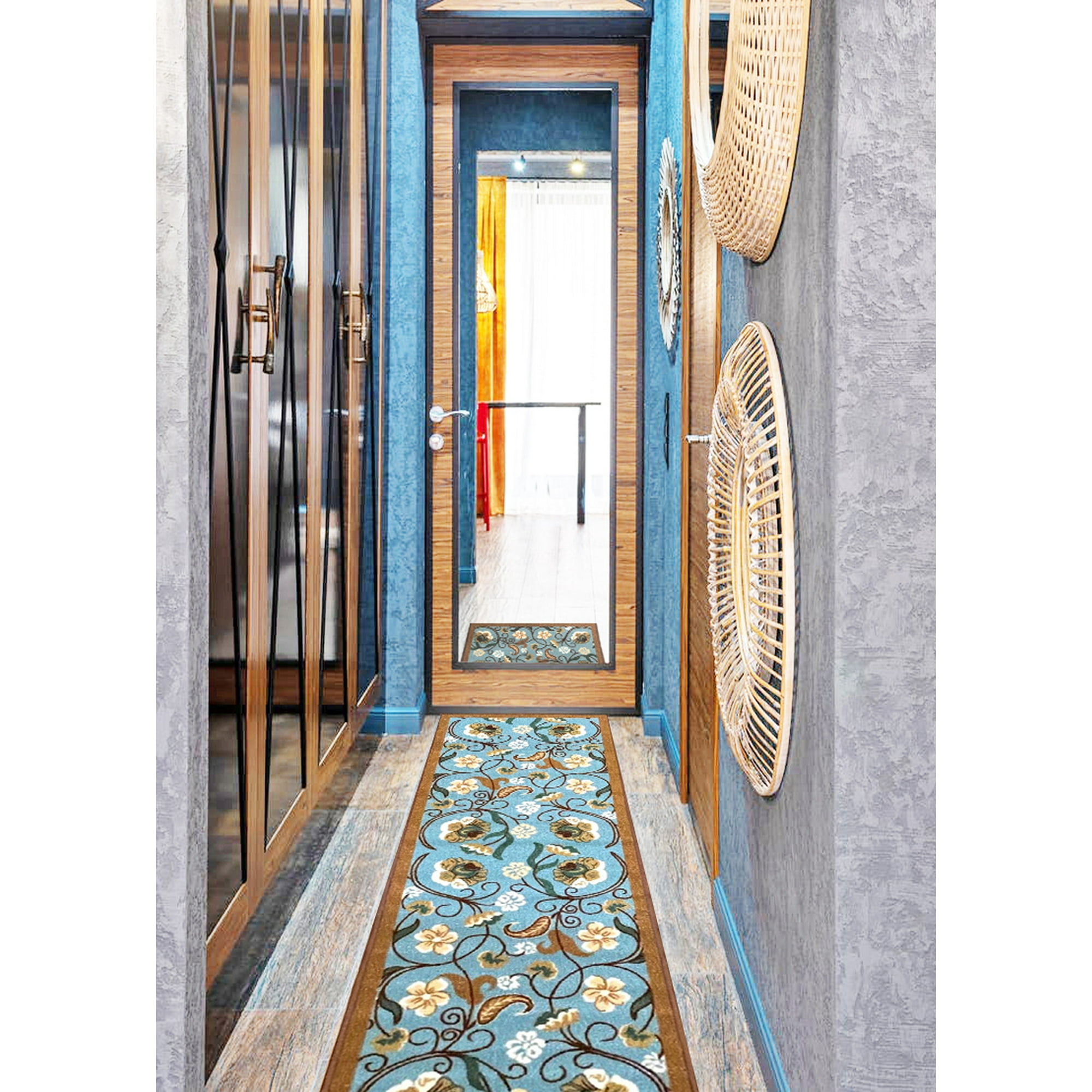 Tapis Couloir Long Doux Antidérapant Lavable 80 X 200 Cm Tapis Cuisine