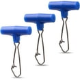 thumbnail image 6 of Fishing Sinker Slides with Snap, 30pack High-Strength Braid Line Sliders Saltwater Connector for Catfish Striper Surf Fishing Rig, 6 of 6