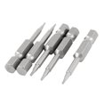 thumbnail image 4 of 5pcs 1/4" Hex Shank 1.4mm Tip T5 Magnetic Torx Screwdriver Bits 50mm Length, 4 of 4
