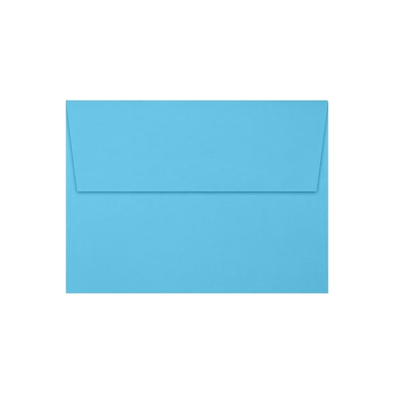 JAM Paper A6 Square Flap Envelopes Peel & Press 60lb 4 3/4 x 6 1/2 Bright Blue 50 Pack (4875-13-50)