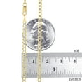 thumbnail image 4 of Nuragold 10k Real Yellow Gold Solid Cuban Curb Link 3mm Diamond Cut Pave Chain Necklace (16"-30") Two Tone Italian Jewelry for Men & Women, 4 of 11