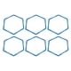 thumbnail image 4 of Anillo de entrenamiento hexagonal grueso, entrenador de fútbol deportivo, anillo de ejercicio para patios, 6 uds., 4 of 12