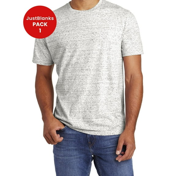 JustBlanks Mens Heather Cosmic T Shirt Soft Cotton Poly Blend