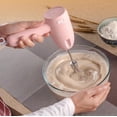 thumbnail image 2 of Electric Hand Mixer Cordless - Usb Rechargeable Egg Battery Mini Whisk 5 Speed Food Processor Beater With 2 Whisks Kitchen Mixer For Cake Pastry Campi, 2 of 4