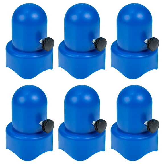 MEIBUTYUP 6 Sets Trampoline Anchors Plastic Round Enclosure Accessories Assorted Colors Secure Ground Stakes