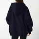 thumbnail image 5 of Manga larga blanca,Blusa con capucha y cuello en V para mujer, top informal de manga larga con bolsillo, corte holgado y suave, camiseta de color liso para ropa urbana, sopatenor, 5 of 9
