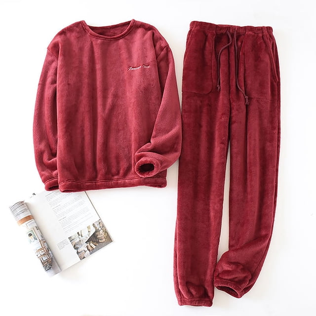 Mefallenssiah Ensemble de Pyjama Décontracté à Manches Longues pour Femmes