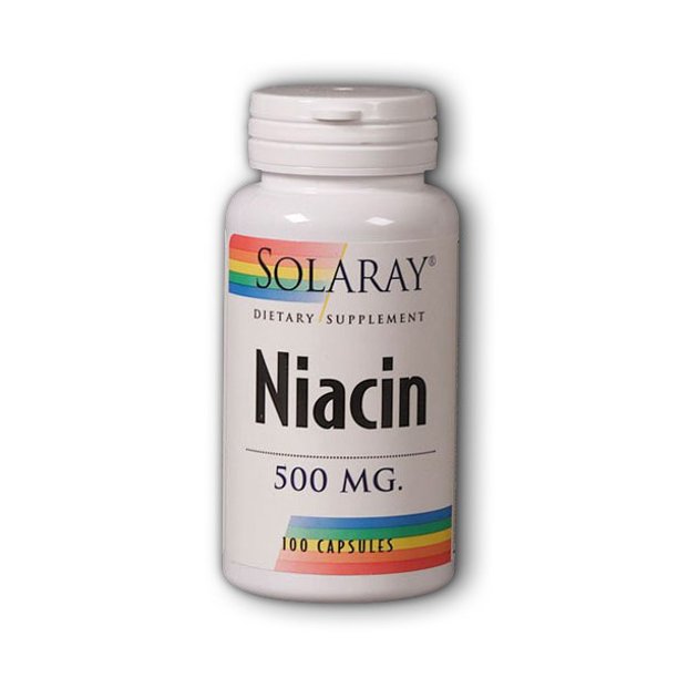 Solaray Niacin 500 mg, Vitamin B3 Skin Health, Cardiovascular