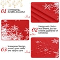 thumbnail image 5 of Christmas Tablecloth, Xmas Snowflake Print Waterproof Table Cover Decor, 5 of 9