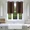 Brown, variant on Gorgeous Home Linen 2pc Short Half Window Foam Lined Backing Grommet Panels Kitchen Tier 28"x 36"(each) Taupe Tan