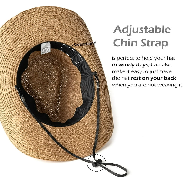 帽子 MEDI BEADS STRING STRAW HAT QmjdDymx Cowboy Hats for Women Cowboy Hats for Women Men