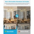 thumbnail image 5 of A19 LED , 9W E26 Lighting Bulbs(60 Watt Equivalent),5000K Cool White, 800LM Standard Base for Kitchen, Living Room, Corridor, Office, UL Listed, 4 Packs, 5 of 5