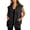 Black1, variant on Women's Durable Denim Top With Hooded Zipper And Loose Jackets With Pockets Long Sleeve or Sleeveless Denim Jackets for Women